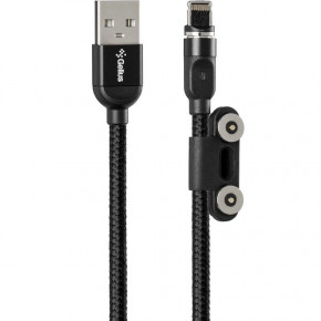  3  1 USB-Lightning-MicroUSB-Type-C Gelius Pro Magnetic GP-UC-U013u 1m 2A Black 4