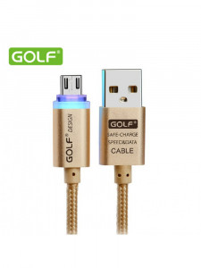  Golf GC-12m LED Micro metal braided Gold