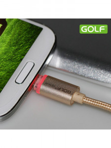  Golf GC-12m LED Micro metal braided Gold 3