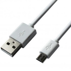  USB-MicroUSB Grand-X 2.1A 1.5m CU White (PM015W)