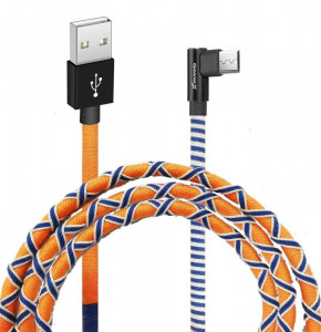  Grand-X USB-microUSB Orange/Blue (FM-08OB)