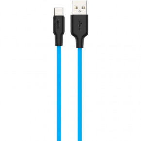  USB-Type-C Hoco X21 Silicone 1m Blue