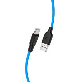  USB-Type-C Hoco X21 Silicone 1m Blue 3