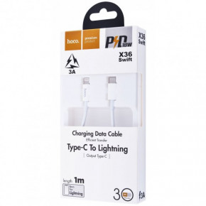   Hoco X36 Swift PD Lightning USB Type-C 1  white (23781 white) (3)