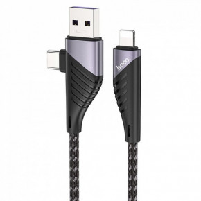  Hoco U95 Freeway PD 60W Lightning - USB Type-C - USB 1.2  Black (31965 / black)