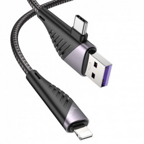  Hoco U95 Freeway PD 60W Lightning - USB Type-C - USB 1.2  Black (31965 / black) 8