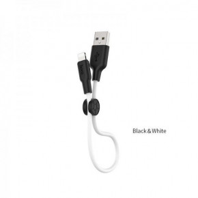  Lightning HOCO X21 Plus |0.25m 2.4A| black-white