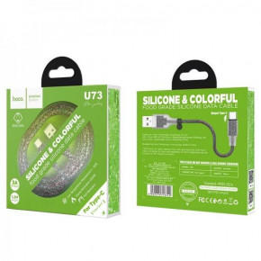  Type-C Hoco U73 |1.2m 3A| black 4