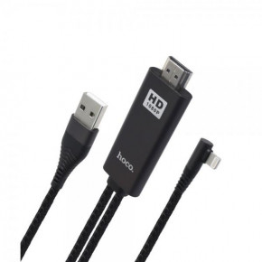  Lightning - HDMI Hoco UA14 (2m) Black (BS-000064272)