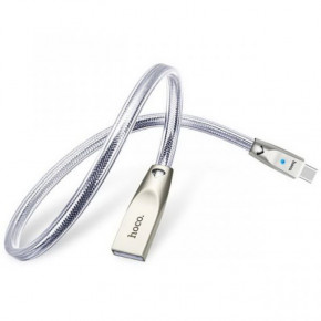  Hoco U9 Zinc Alloy Jelly knitted micro-USB (Silver) 1.2  Silver 3