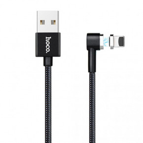  Hoco U20 USB Lightning Magnetic Absorption L Shape 1m Black