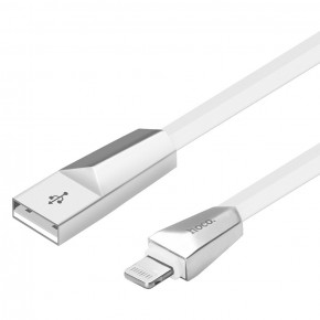  USB Lightning Hoco X4 Zinc Alloy Rhombic 1.2m White 3