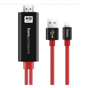  Hoco UA4 Apple HDMI cable adapter Black+Red