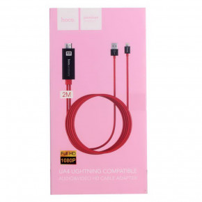  Hoco UA4 Apple HDMI cable adapter Black+Red 4