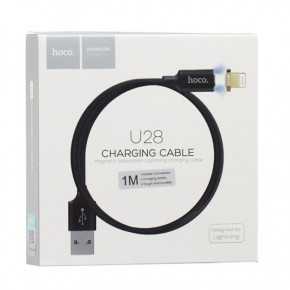  Hoco U28 Magnetic Adsorption Lightning-USB 1m Black 3