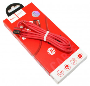  Hoco U37 Long roam charging Lightning Red