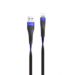  USB Hoco U39 Lightning Slender Charging Blue+Black