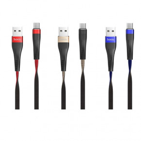  USB Hoco U39 Lightning Slender Charging Red+Black 4