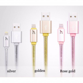  Hoco UPL12 Metal Jelly Knitted Lightning Rose Gold (0.3m)