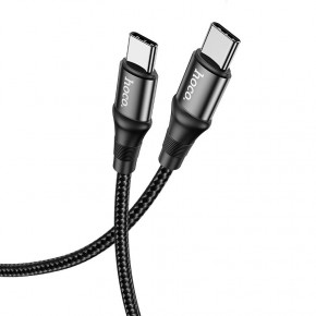    Hoco X50 Exquisito charging data cable Type-C to Type-C 100W (20V, 5A) 2M Black