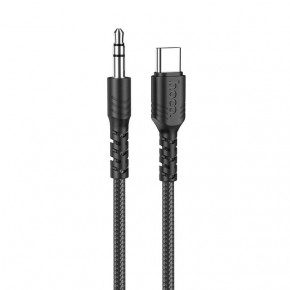  Hoco UPA17 Type-C to Aux Digital audio conversion cable 1m Black