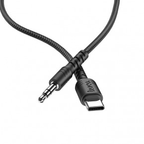   Hoco UPA17 Type-C to Aux Digital audio conversion cable 1m Black (2)