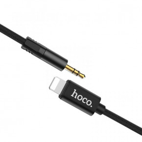  Hoco UPA13 AUX Sound source series Apple digital audio (3.5mm to Lightning Black 3