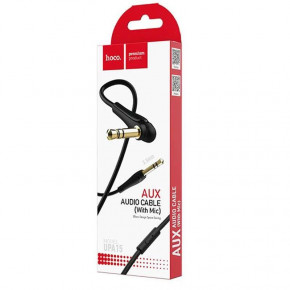  Hoco UPA15 AUX audio (with mic) Black 6