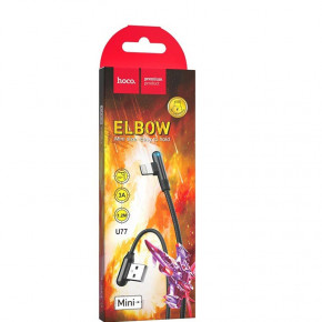  Hoco U77 Excellent elbow Lightning 1.2m Black 4