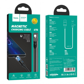  Hoco U76 Fresh magnetic Type-C 1.2  Black 4