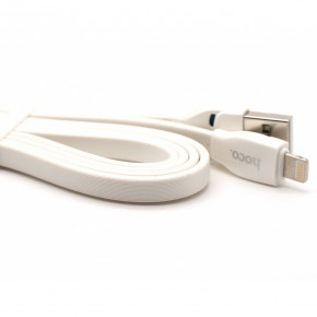  Hoco U14 Steel Lightning Cable 1.2  White 4