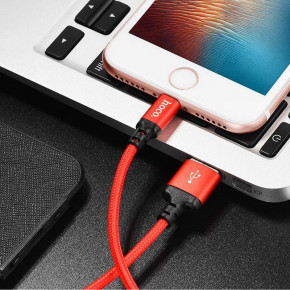  Hoco X14 TIMES SPEED microUSB-USB 1m Black+Red 5