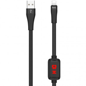  USB Lightning Hoco S4 with display 1m Black