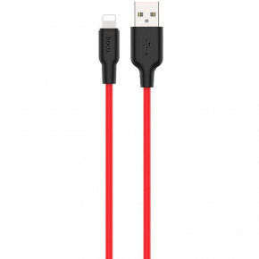  Lightning Hoco X21 Silicone 1m Red