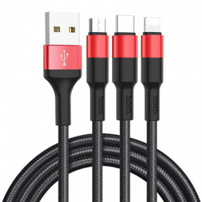  Hoco X26 Xpress Micro USB Cable 1  Black - Red