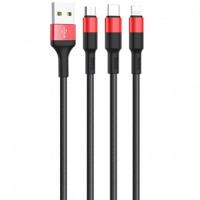  Hoco X26 Xpress Micro USB Cable 1  Black - Red 3