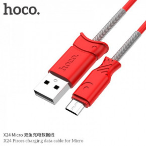  Hoco X24 Pisces Micro 1m Red (BS-000056538)