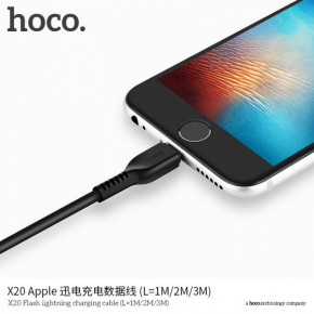  Hoco X20 Lightning USB (2.1A) (2m) Black (BS-000056560)