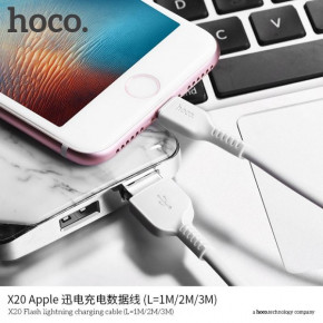  Hoco X20 Lightning USB (2.1A) (1m) White (BS-000056563)