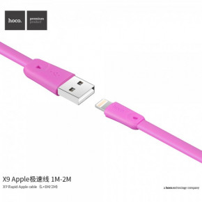  Hoco X9 Lightning USB (2.1A) (1m) Pink (BS-000056598) 3