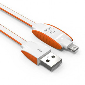  2in1 Ldnio LC83 MicroUSB+Lightning 1M 2.1A Orange