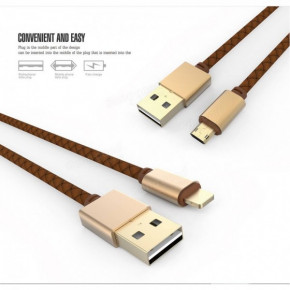  LDNIO LS25 Lightning USB (2.1A) (1.2m) Brown (BS-000040392) 5