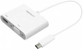     Macally USB-C Adapter Series white (UCVH4K)