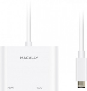     Macally USB-C Adapter Series white (UCVH4K) 5