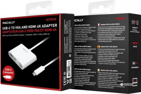     Macally USB-C Adapter Series white (UCVH4K) 6