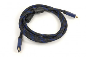  HDMI-HDMI v1.4 PowerPlant 2m Nylon Double ferrites Black (CA910243)