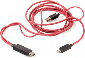   PowerPlant HDMI - USB - Micro USB 2  Red (CA910861) 5