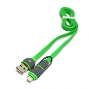   PowerPlant  2--1 USB 2.0 AM - Lightning - Micro USB 1 green (KD00AS1291)