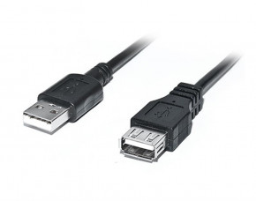  USB-USB 2.0 AM/AF REAL-EL Pro 2m Black (EL123500028)