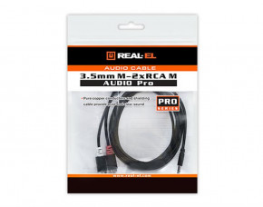  Audio REAL-EL 3.5-RCA Pro 1.8m Black (EL123500042) 3